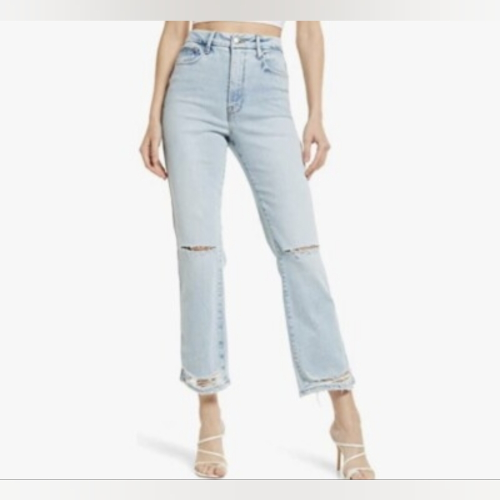Good American Good Curve Straight Leg Jeans
